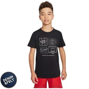 Nike Big Kids Sportswear Culture of Basketball Relaxed-Fit Printed T-Shirt | NEW